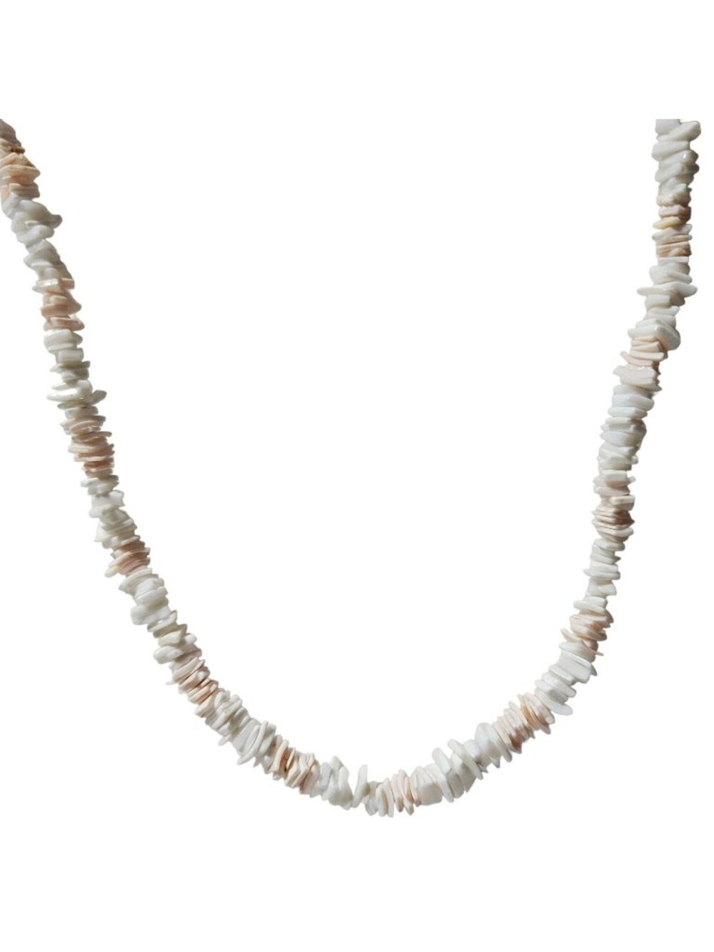 Vintage Shell Necklace Beach Core Surfer Boho White Pink Chip Jewelry Men